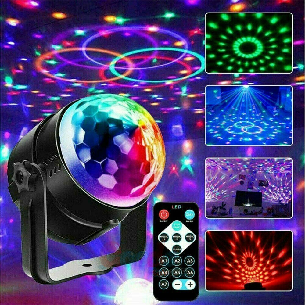 Disco Party Lights Strobe LED DJ Ball Sound Activated Bulb