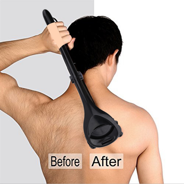 Men Back Shaver 2.0 Back Hair Shaver Two Head Blade Foldable