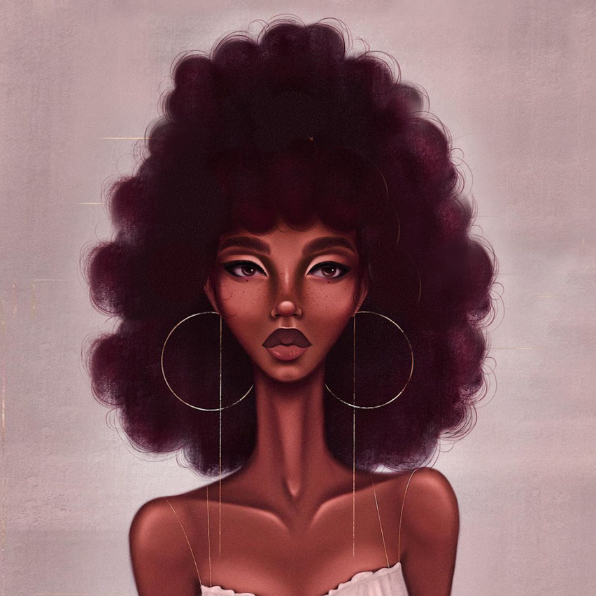 Art Design Graffiti Art Hip Hop African Girl