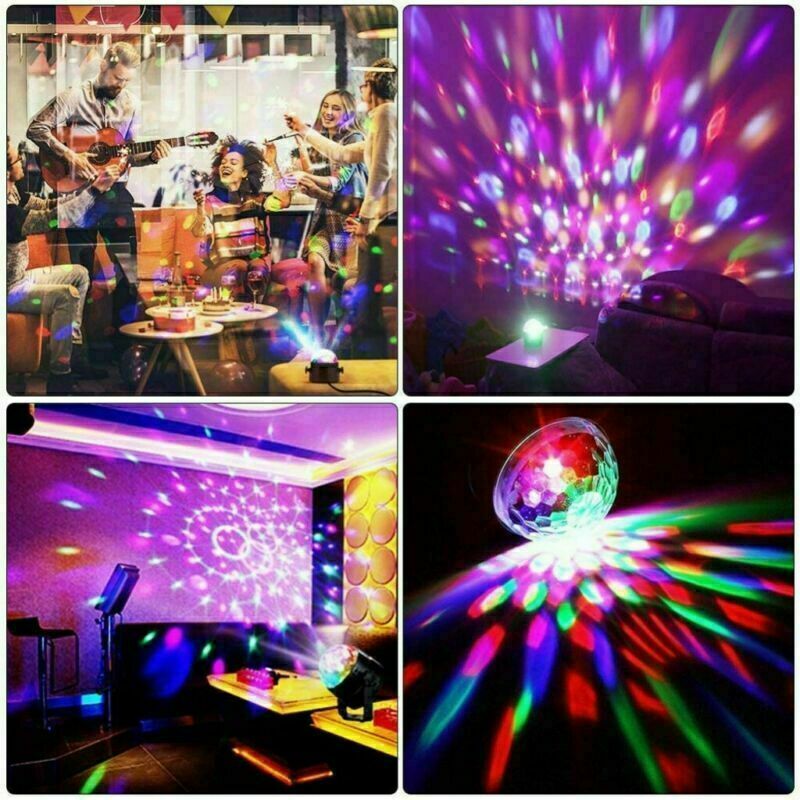Disco Party Lights Strobe LED DJ Ball Sound Activated Bulb