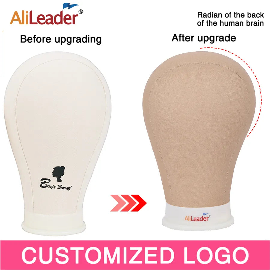Training Mannequin Head Canvas Block Head Display Styling Mannequin