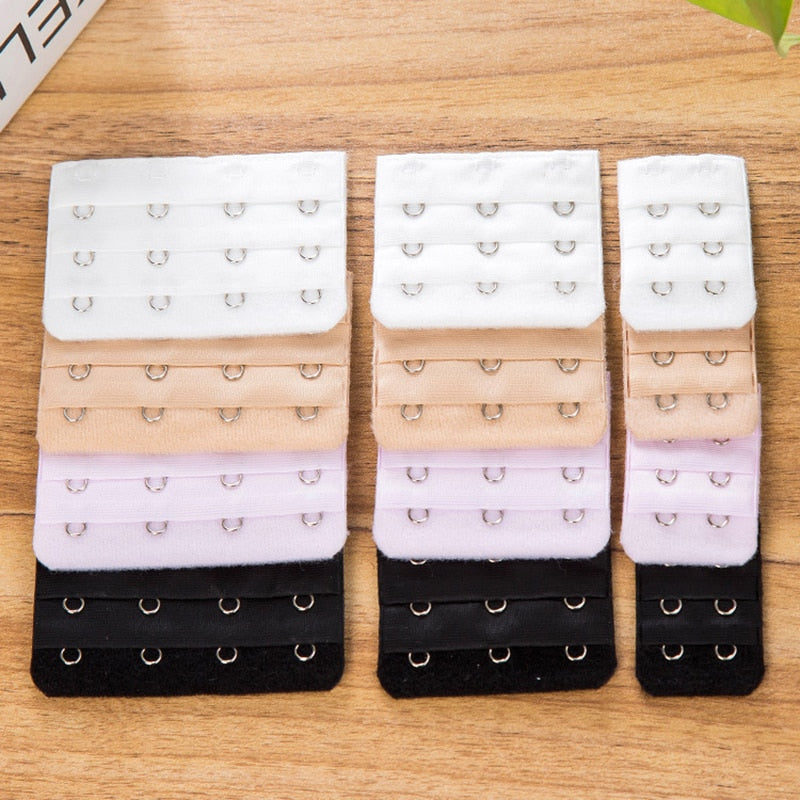 1/4PCS 2/3/4 Hooks Bra Extender Women Nylon Elastic