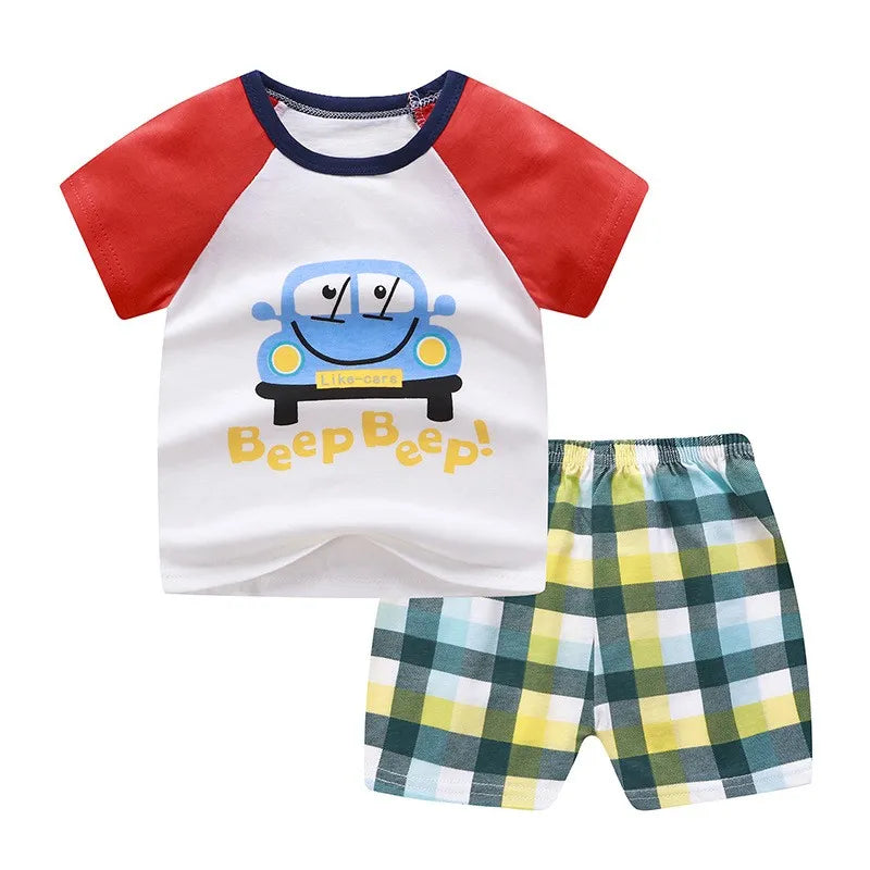 Designer Baby Boy Clothes  Tshirt +shorts Baseball Football