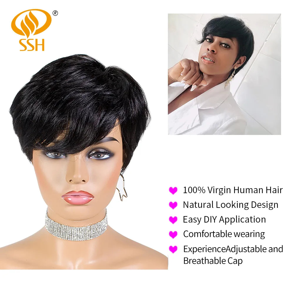 Short Human Hair Wigs