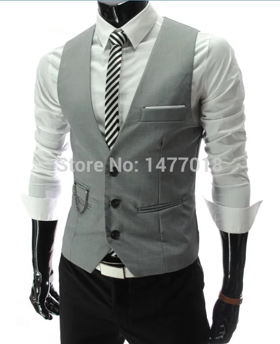 2023 New Arrival Dress Vests For Men Slim Fit Mens Suit Vest Male Waistcoat
