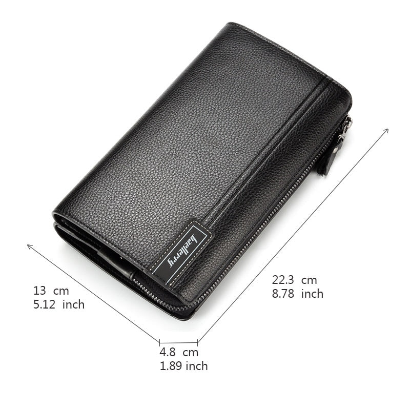 Baellerry Men Clutch Bag Large Capacity Men Wallets Cell Phone Pocket