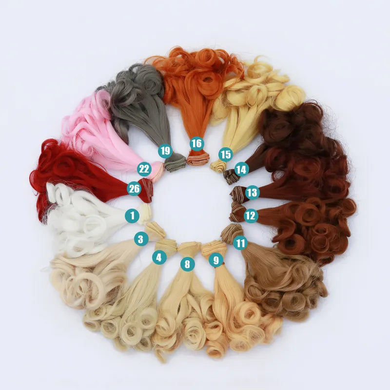 Wig Accessories  15*100CM 25*100CM doll hair for 1/3 1/4 1/6 1/12