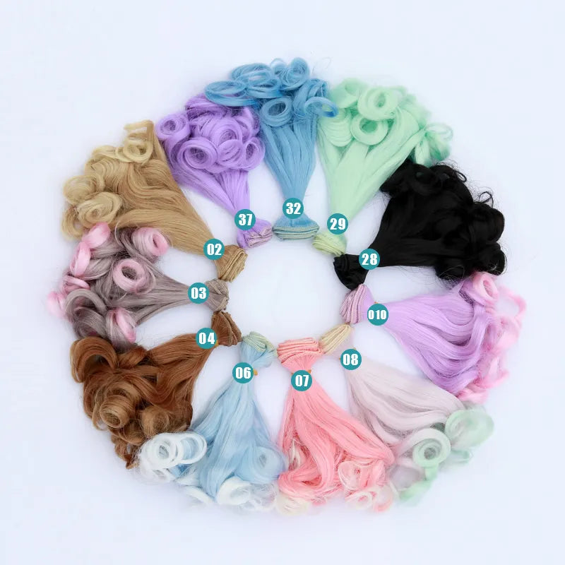 Wig Accessories  15*100CM 25*100CM doll hair for 1/3 1/4 1/6 1/12