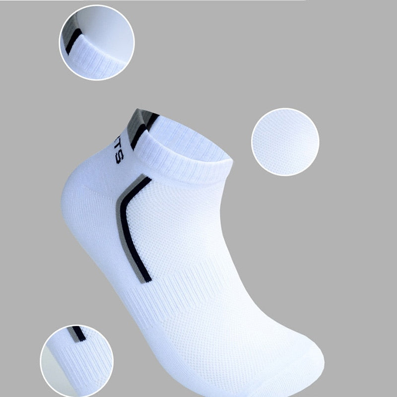 10 Pieces=5 Pairs/lot Men Socks Cotton Sports Socks Absorb