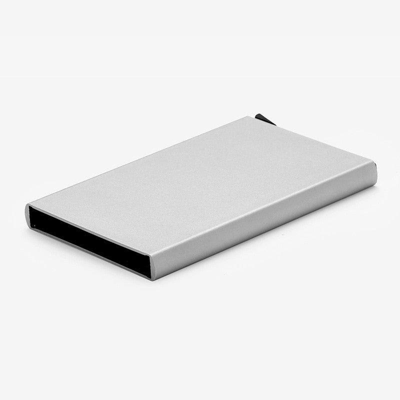Anti-theft ID Credit Card Holder Minimalist Porte Carte Thin Aluminium Metal