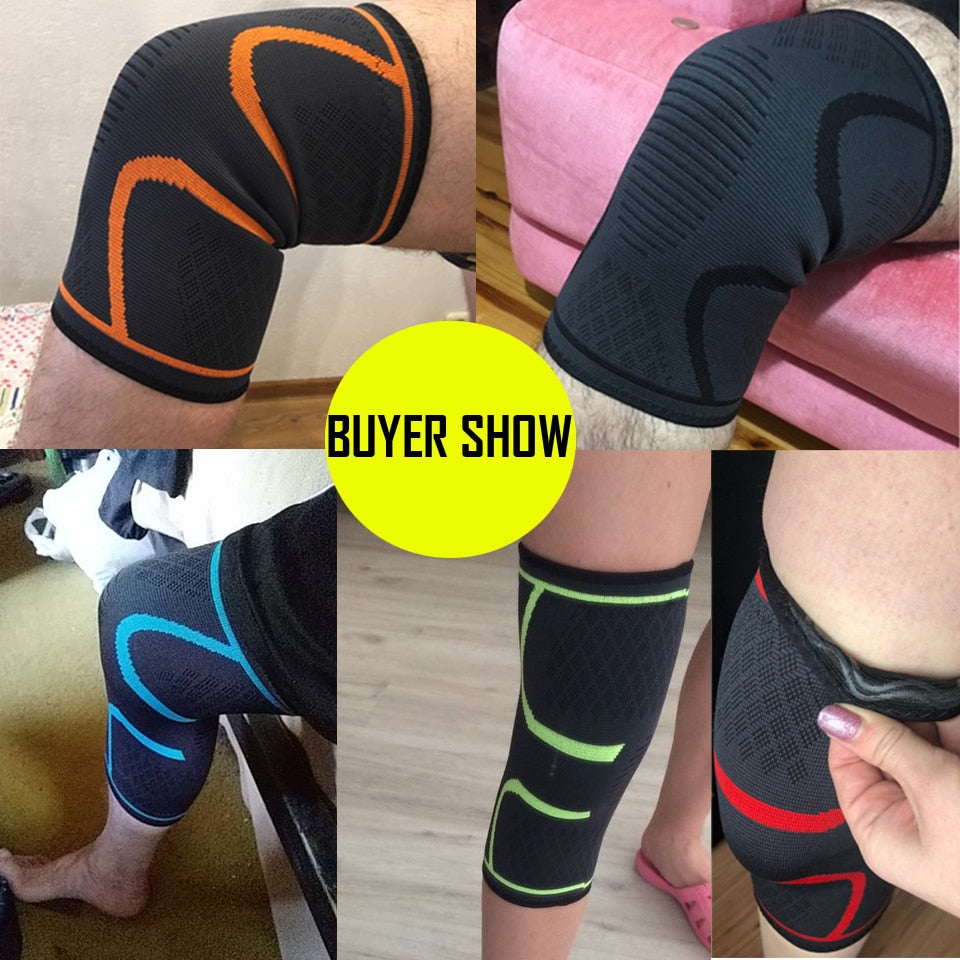 1PCS Fitness Running Cycling Knee Support Braces Elastic Nylon Sport Compression Knee
