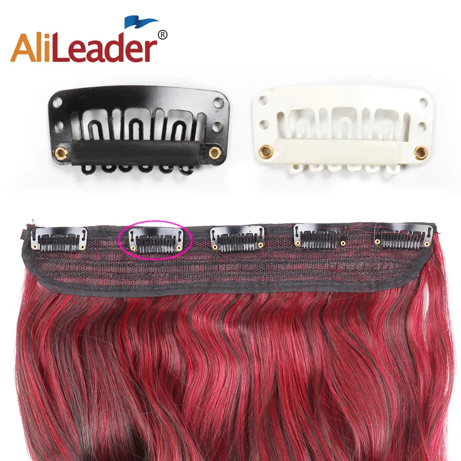 Alileader 20Pcs/Lot Clip In Hair Extension Wig Clips For Human Hair