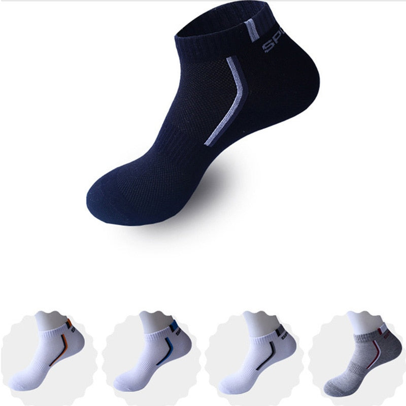 10 Pieces=5 Pairs/lot Men Socks Cotton Sports Socks Absorb