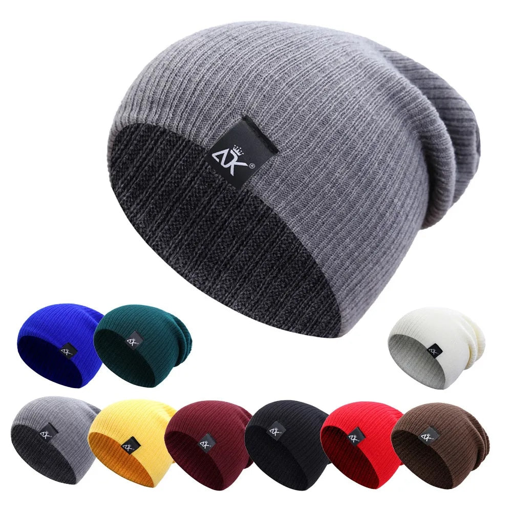Hat Winter Skullies Beanies Warm Casual Slouchy Hat Unisex