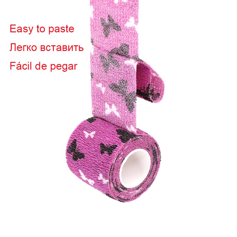 1 Pcs Printed Self Adhesive Elastic Bandage 4.8m Colorful Sports Wrap