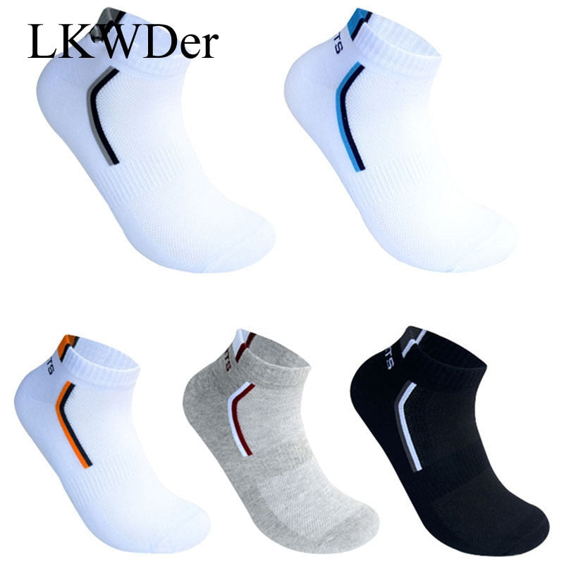 10 Pieces=5 Pairs/lot Men Socks Cotton Sports Socks Absorb