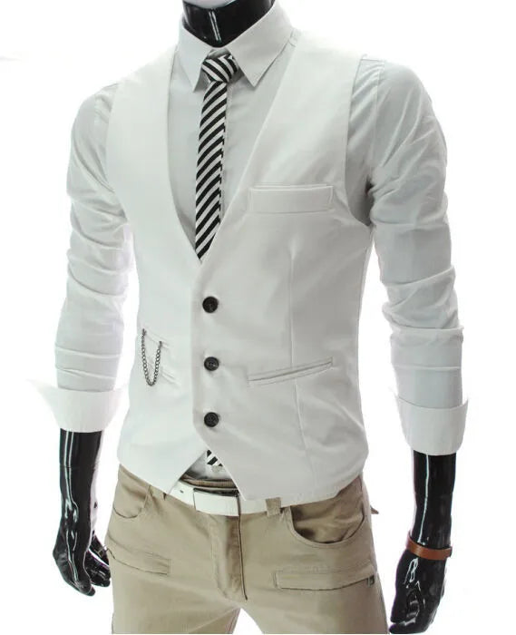 2023 New Arrival Dress Vests For Men Slim Fit Mens Suit Vest Male Waistcoat