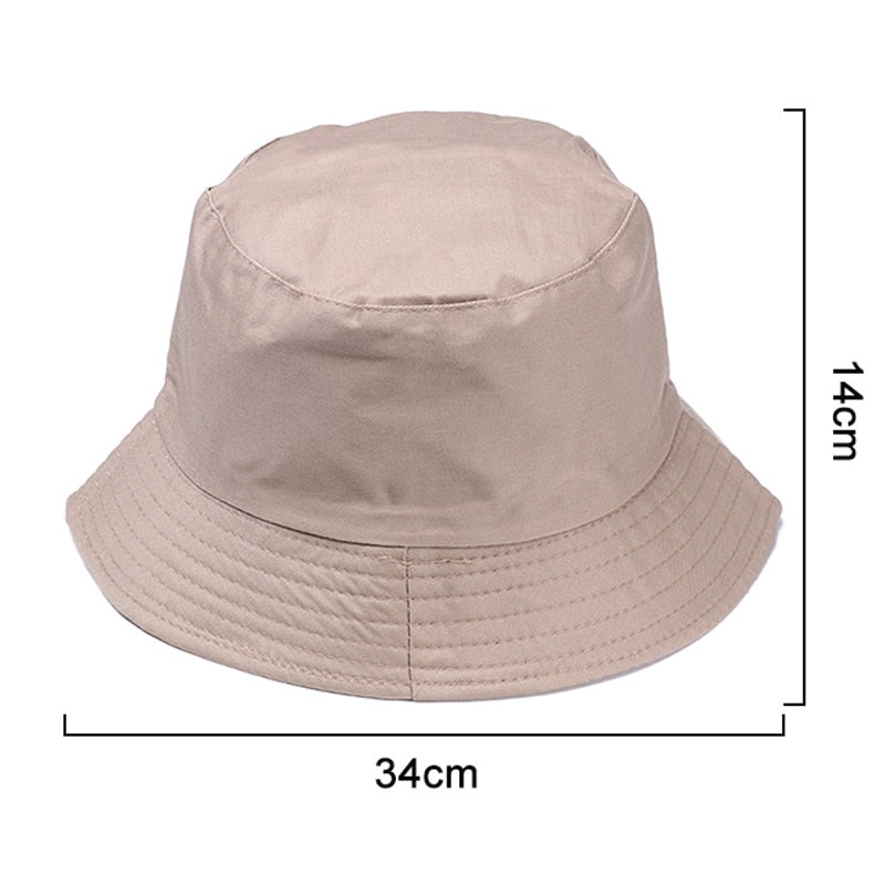Cotton Summer Foldable Bucket Hat Unisex