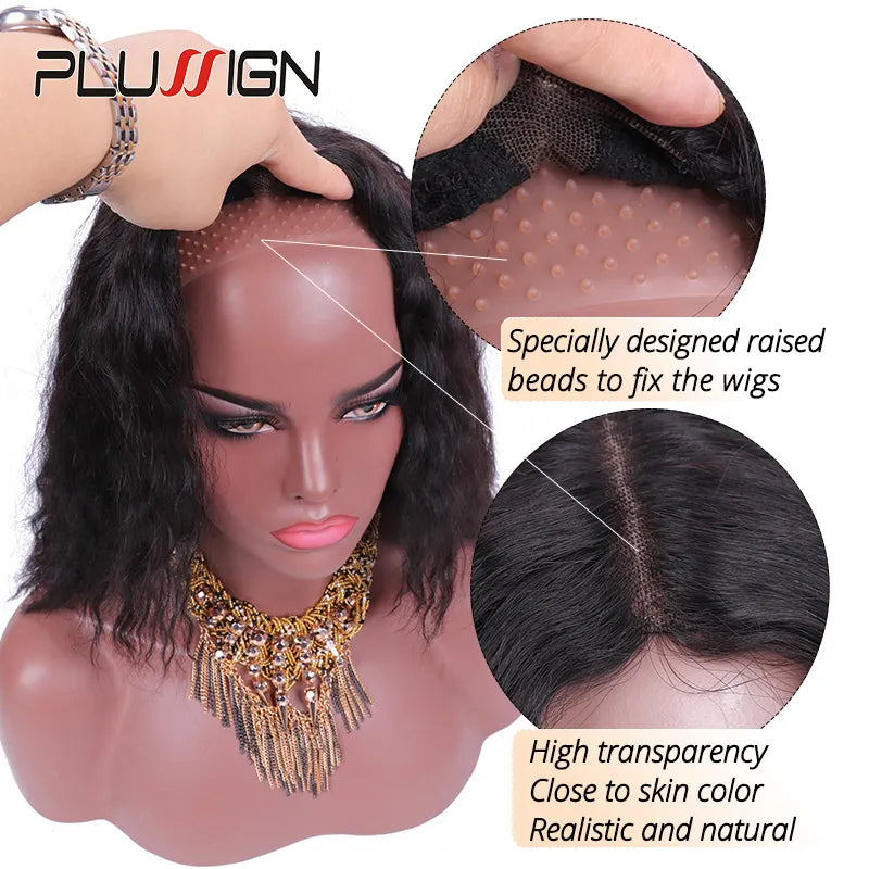 Silicon Wig Band Elastic Wig Grip Brown Transparent Black Headband For Fix Wigs