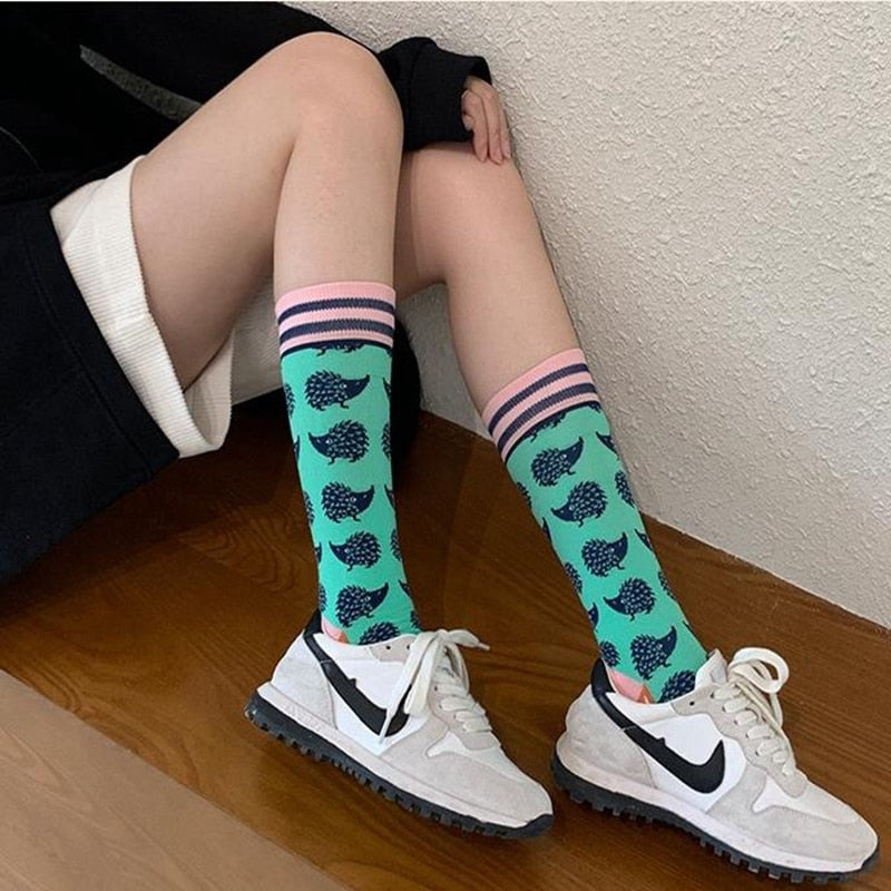 Fashion Colorful Autumn Winter Stocking  Women's Socks