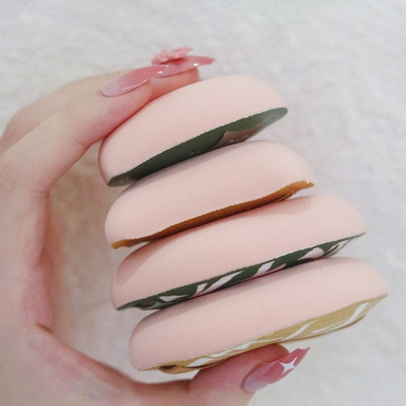 Air Cushion Cosmetic Puff Set With Storage Box Makeup