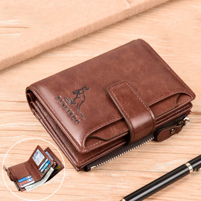 Fashion Men's Coin Purse Wallet RFID Blocking Man