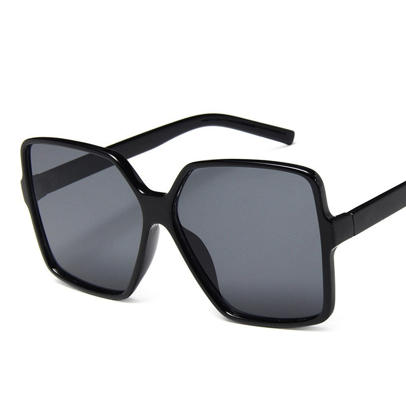Fashion Women Oversize Sunglasses Gradient Plastic Brand Designer Female
