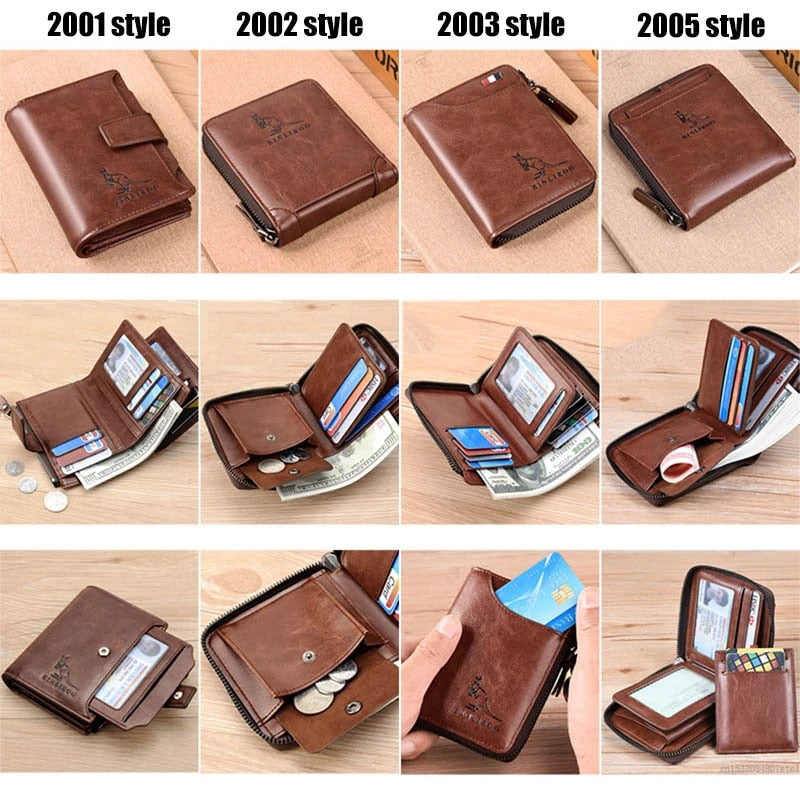 Fashion Men's Coin Purse Wallet RFID Blocking Man