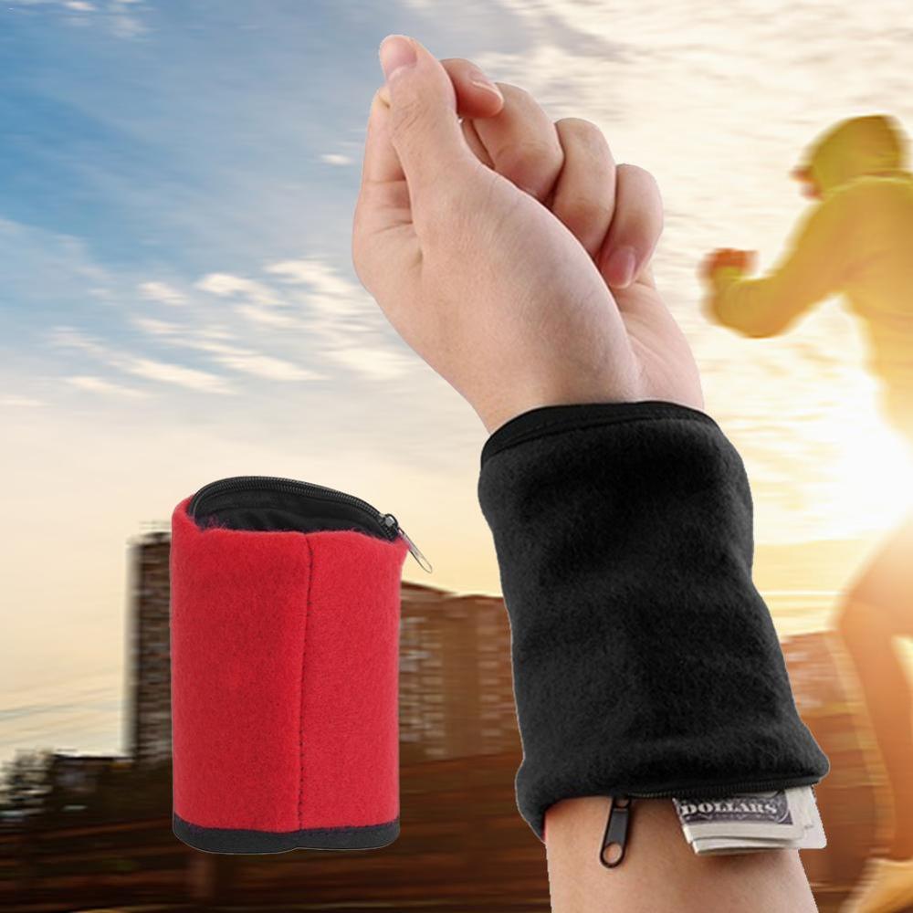Mini Men Women Wrist Wallet Pouch Band Fitness Sports