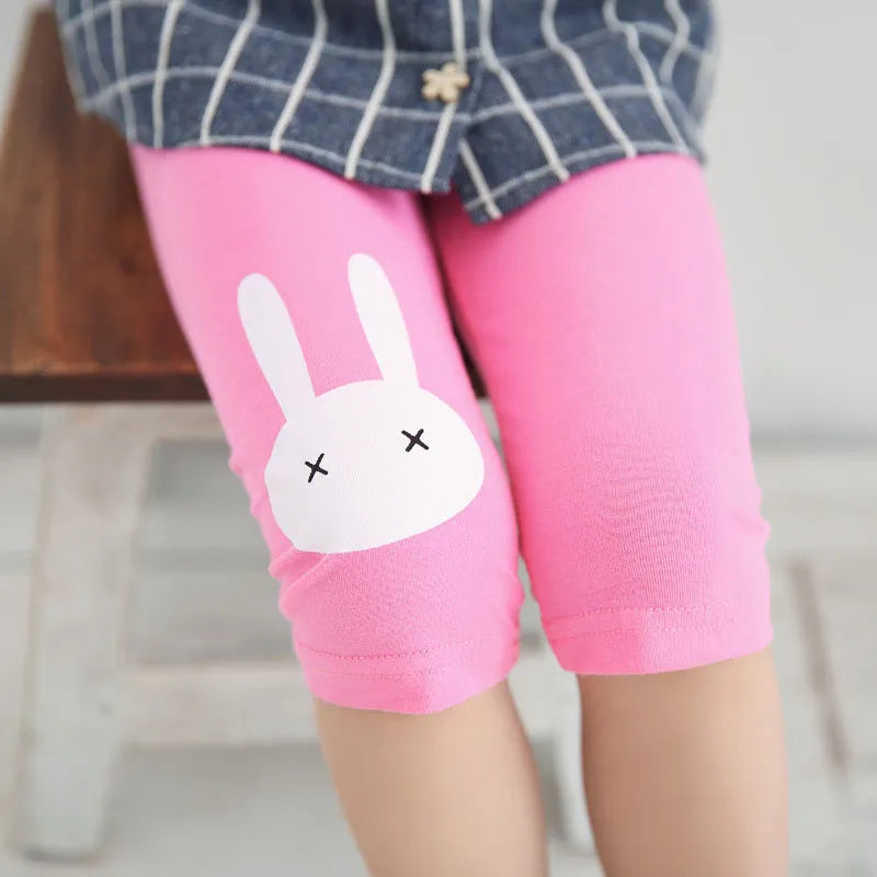 Summer Leggings Rabbit Kids - Elastic Cotton