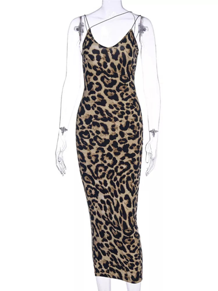Sexy Women's Leopard Snake Print Dress