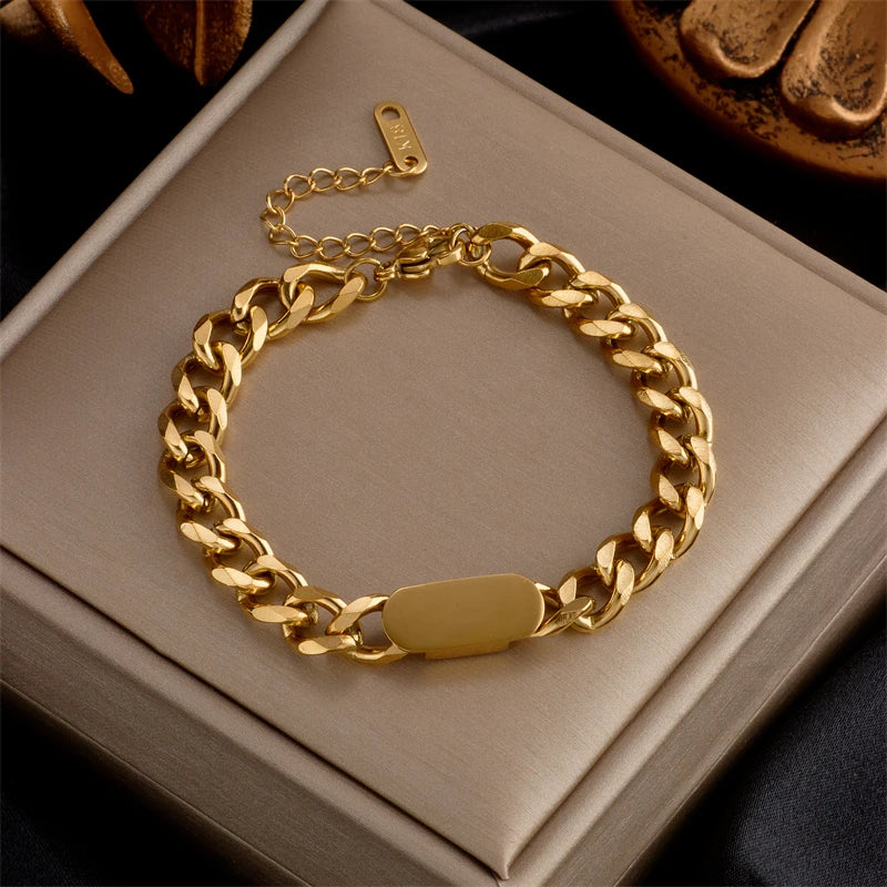 Link Chain Bangle Bracelet
