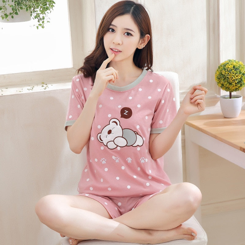 Suits Sexy Pyjama Short Sleeve