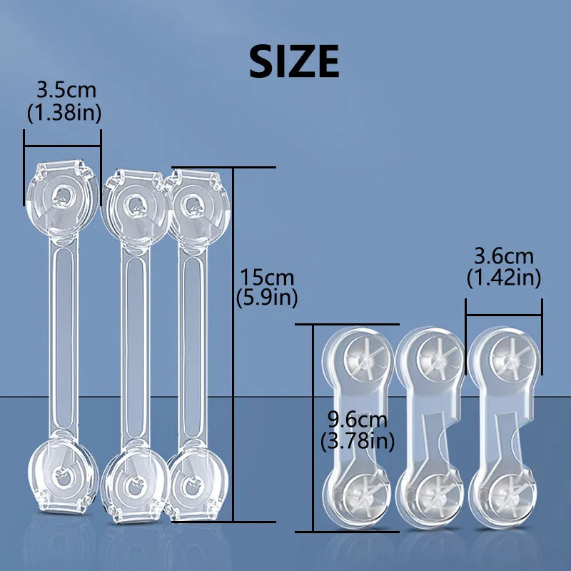 3/5Pcs Baby Cabinet Locks Strap Drawer Lock Child Anti-opening Refrigerator Lock Home