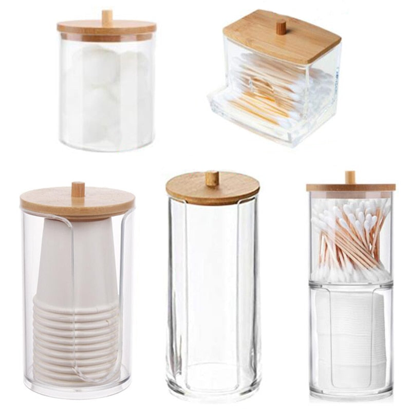 Acrylic Storage Box Bathroom Jar Makeup Organizer
