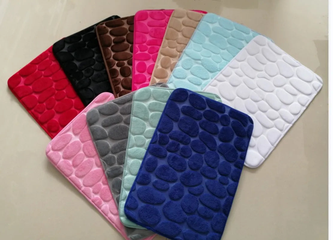 Embossed Bathroom Bath Mat