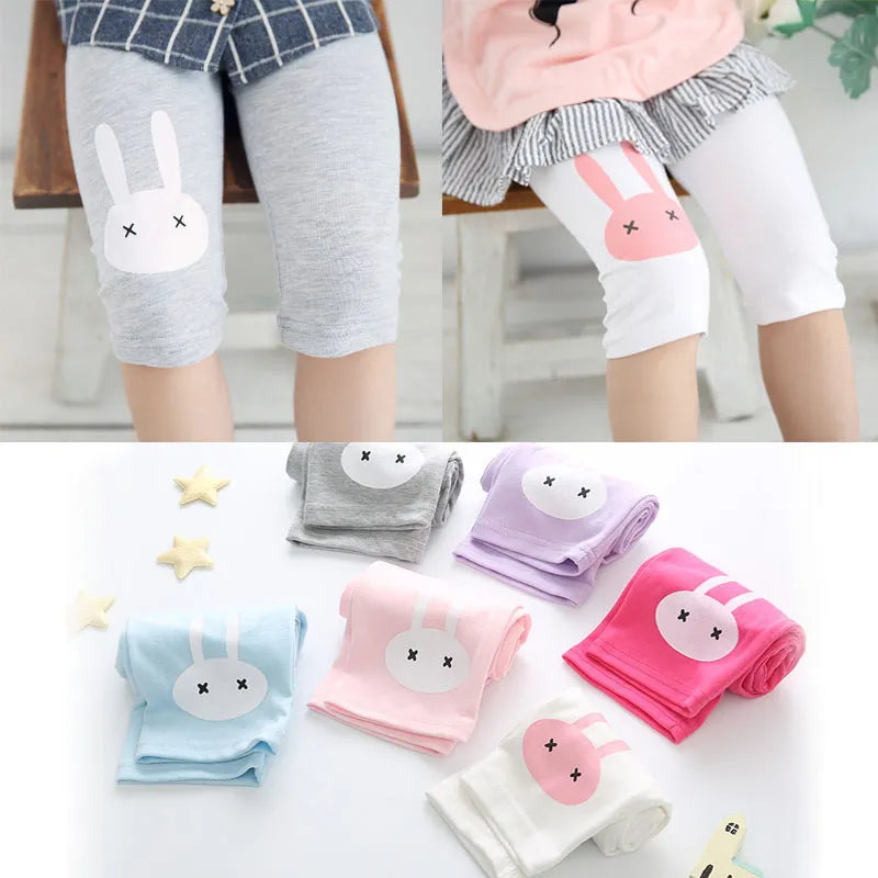 Summer Leggings Rabbit Kids - Elastic Cotton