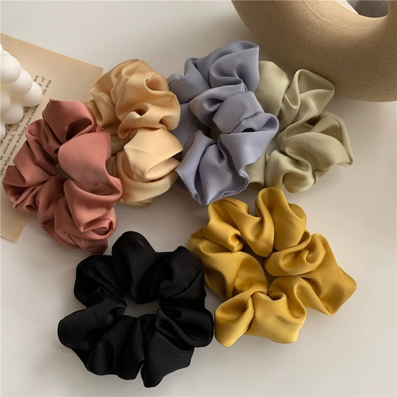 Women Silk Scrunchie Elastic