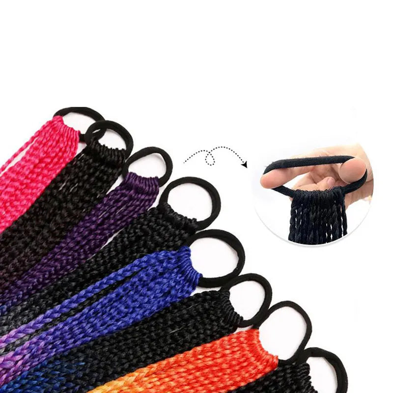 Hair Color Gradient Dirty Braided Ponytail Women