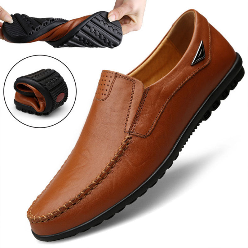 Genuine Leather Men Casual Shoes Luxury Brand 2023 Shoes Plus Size 37-47