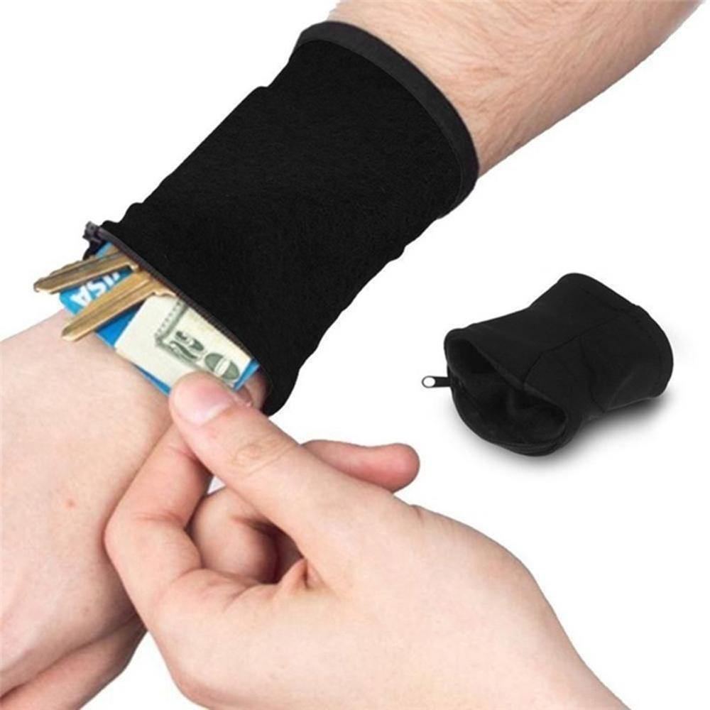 Mini Men Women Wrist Wallet Pouch Band Fitness Sports