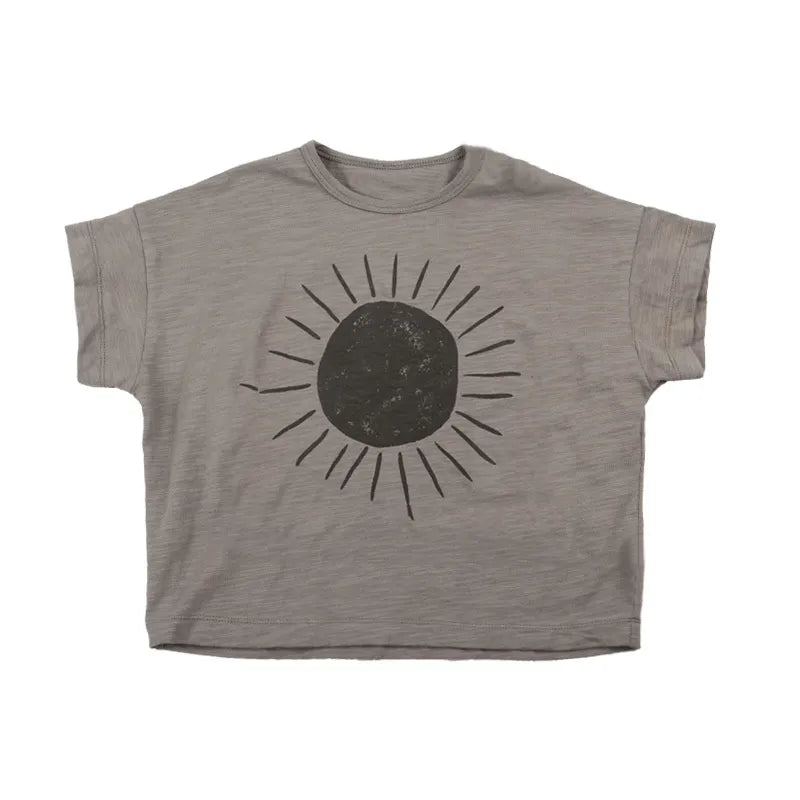 Fashion Kids T-shirts Slub Cotton