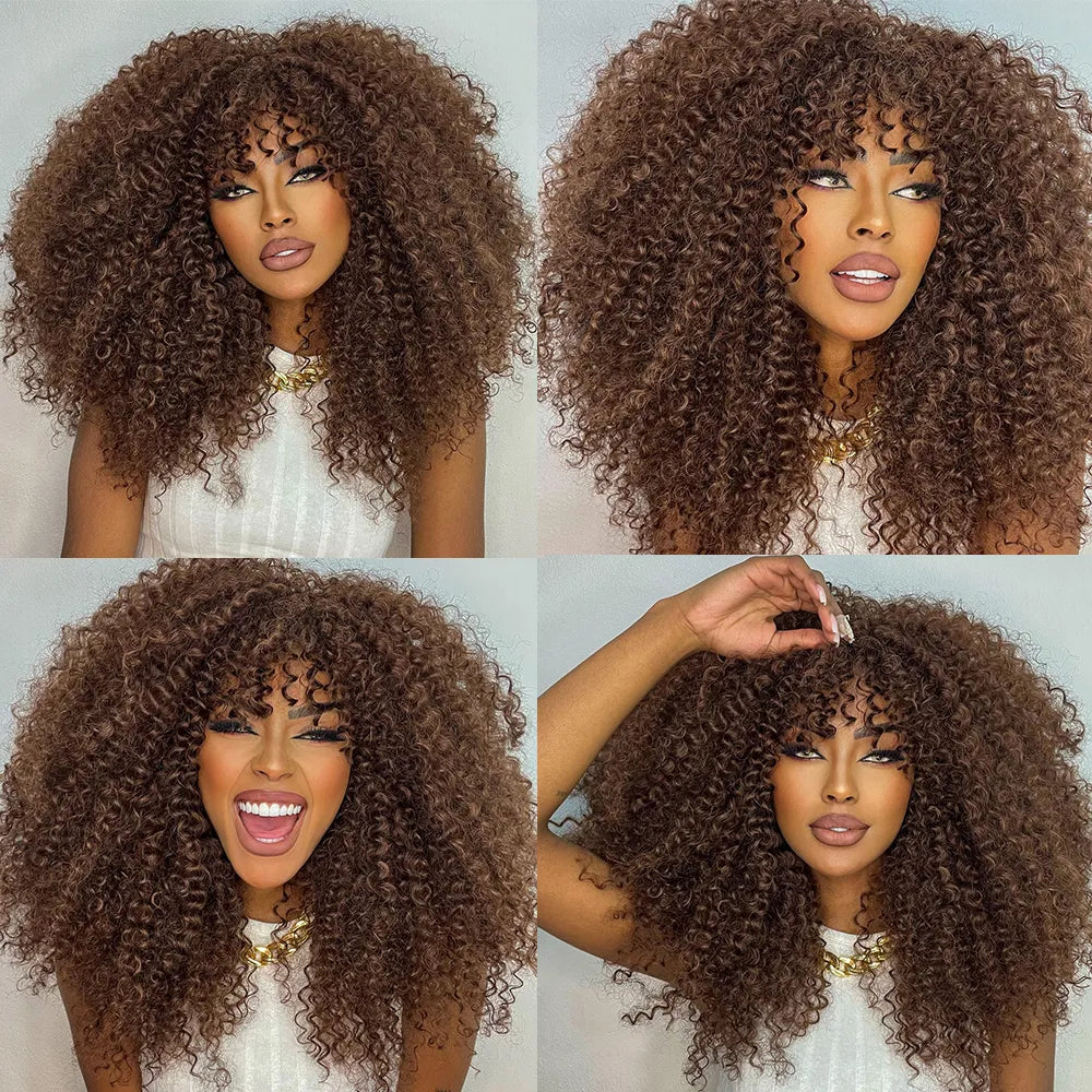 Curly Afro Wigs For Black Women