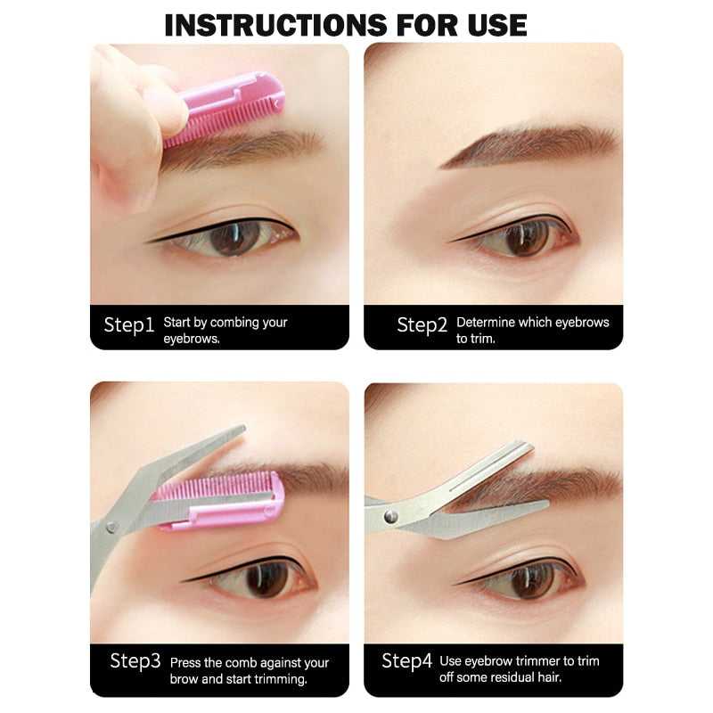 Eyebrow Trimmer Scissor Beauty Products for Women