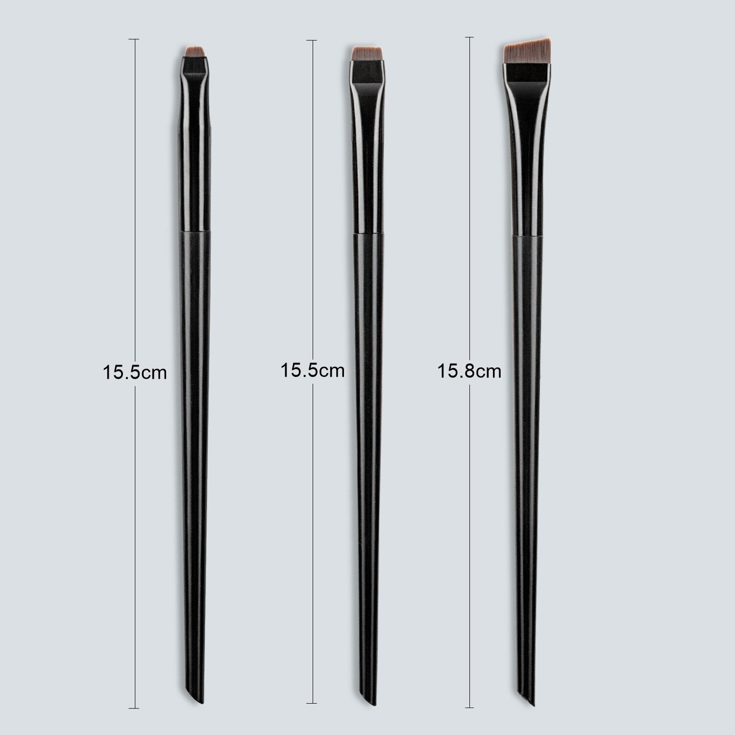 Blade Eyeliner Brush Eyebrow Brush Portable Flat Fine Eye Liner Brow Contour Makeup