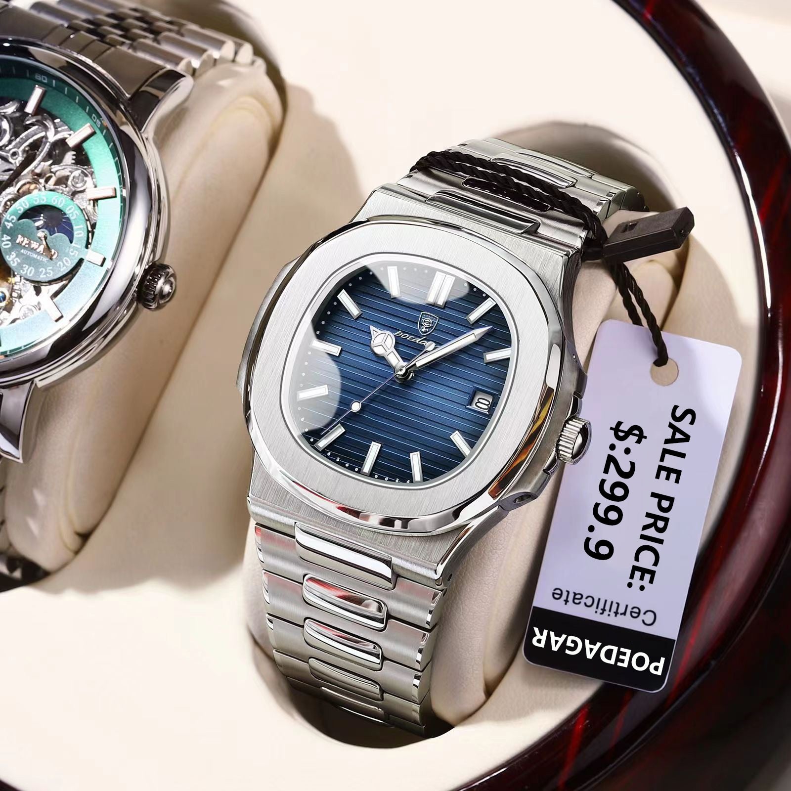 2023 New POEDAGAR Luxury Watch Business Waterproof Male