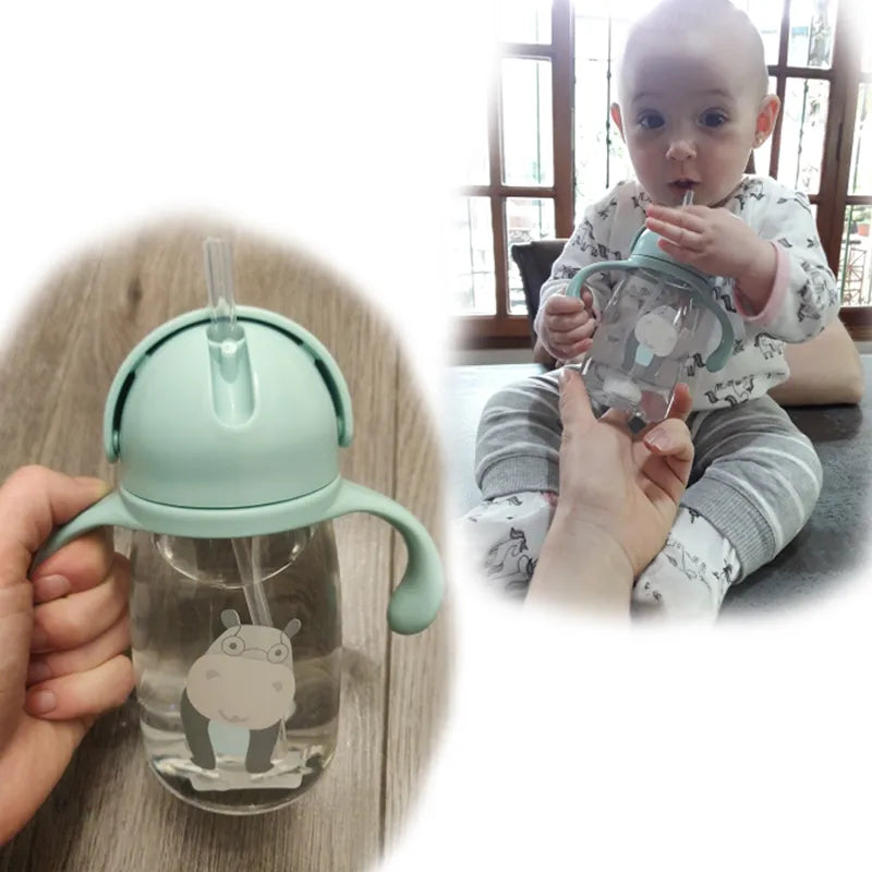 Children Cartoon Animal School Drinking Water