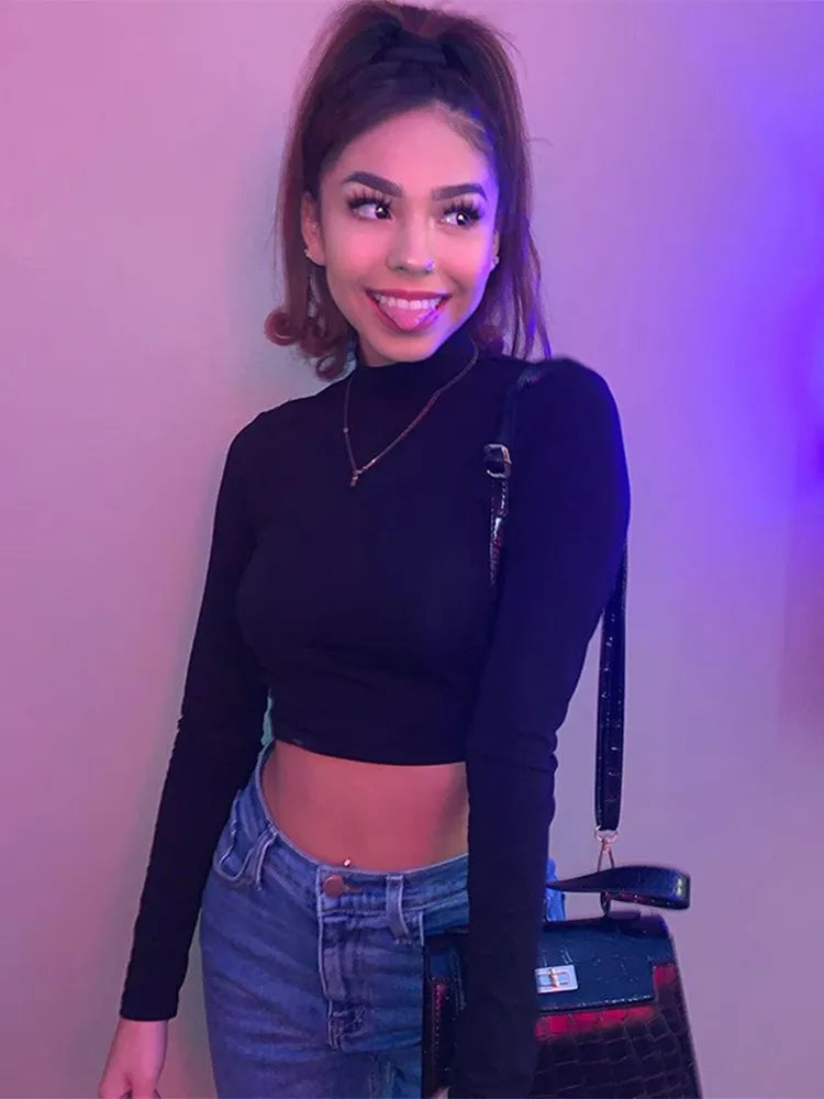 Women cotton hollow out sexy tshirt bandage backless