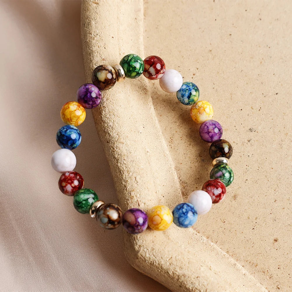 7 Chakra Reiki Stone Bracelet