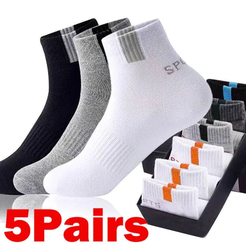 5Pairs Men Bamboo Fiber Autumn Winter Cotton  Size 37-45